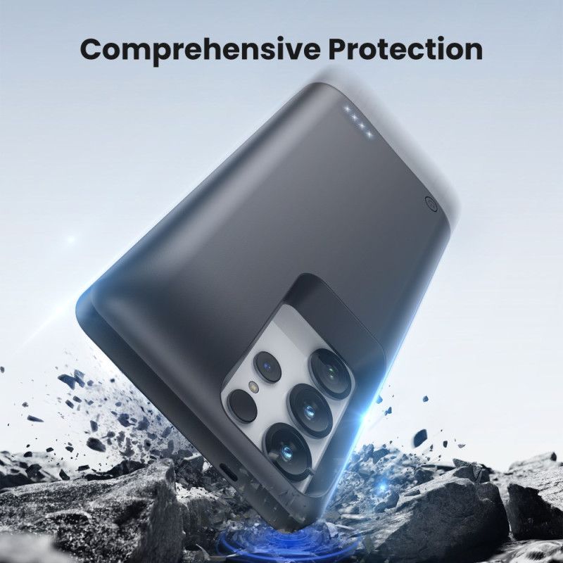10000mah Eksternt Battericover Til Samsung Galaxy S25 Ultra