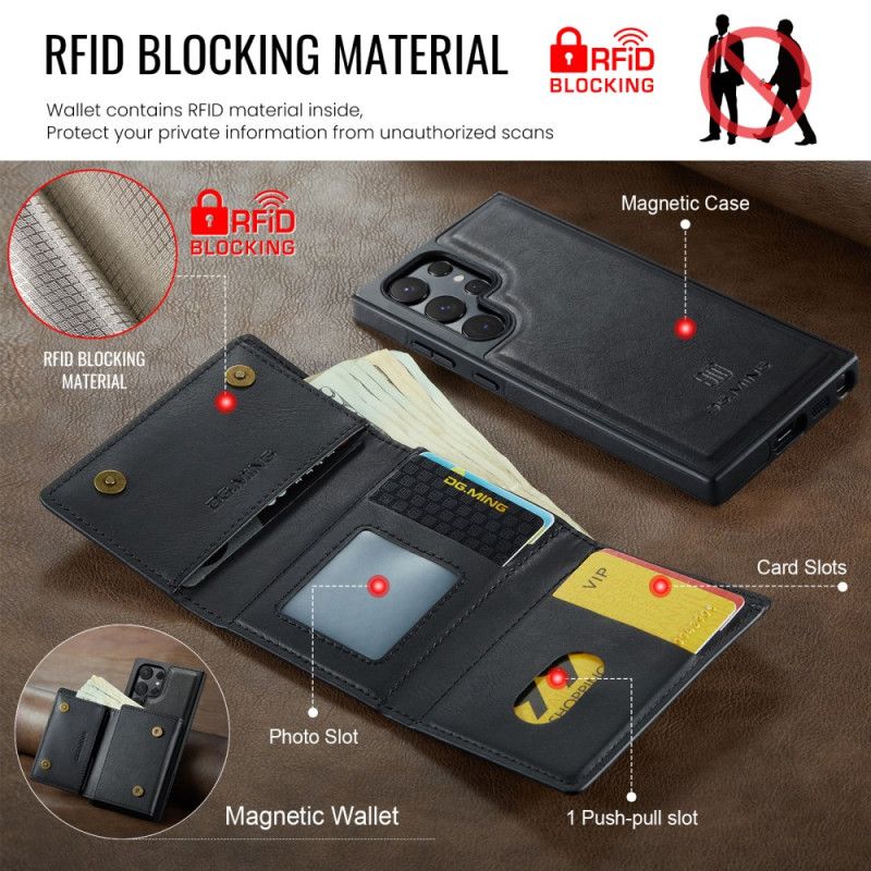 Cover Samsung Galaxy S25 Ultra 5g Aftagelig Magnetisk Pung