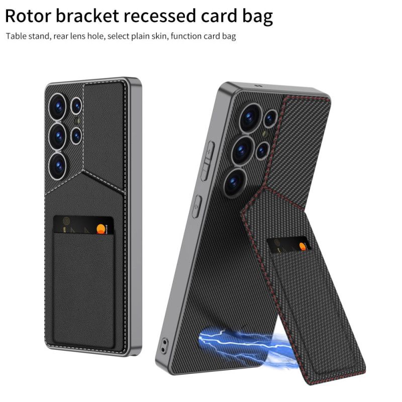 Cover Samsung Galaxy S25 Ultra 5g Gkk Kortholder Og Støtteben