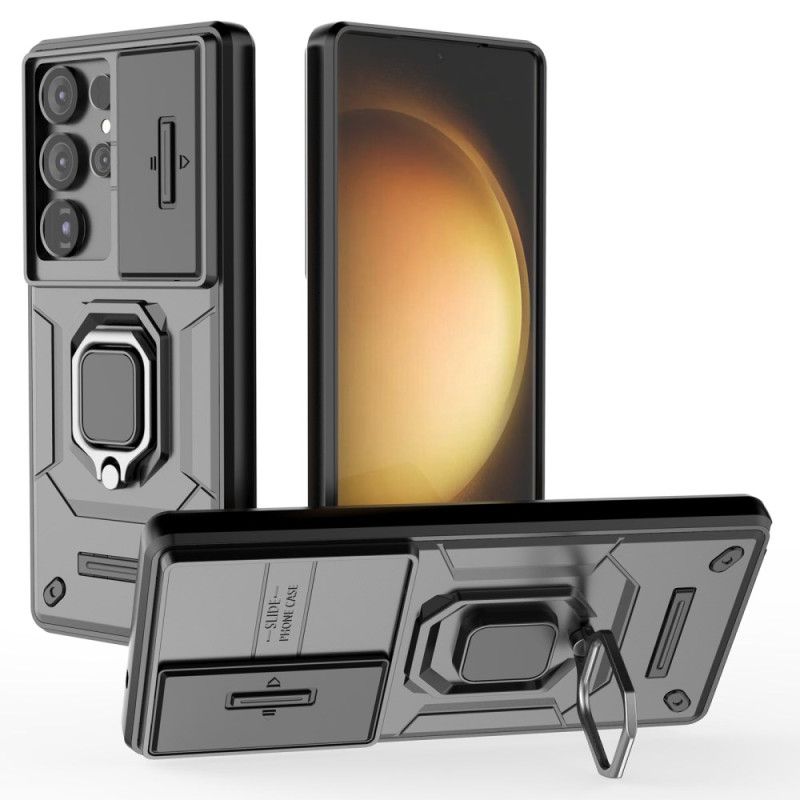 Cover Samsung Galaxy S25 Ultra 5g Holdbar Ring Med Linsebeskytter