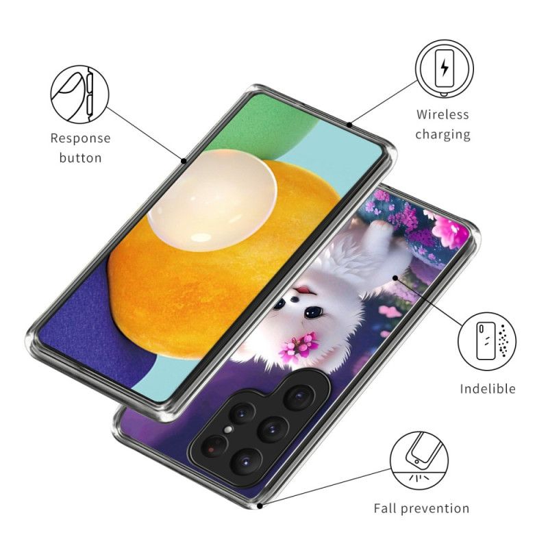 Cover Samsung Galaxy S25 Ultra 5g Hvid Hvalp