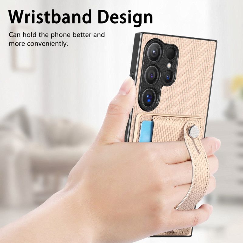 Cover Samsung Galaxy S25 Ultra 5g Kortholder Og Rem-stativ