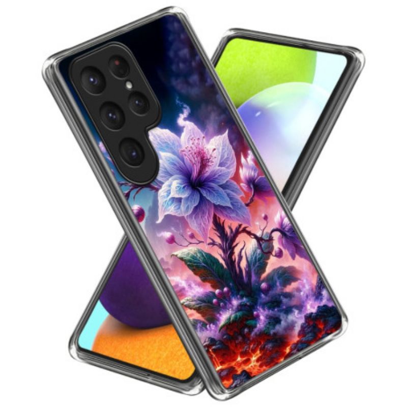 Cover Samsung Galaxy S25 Ultra 5g Lilla Blomster