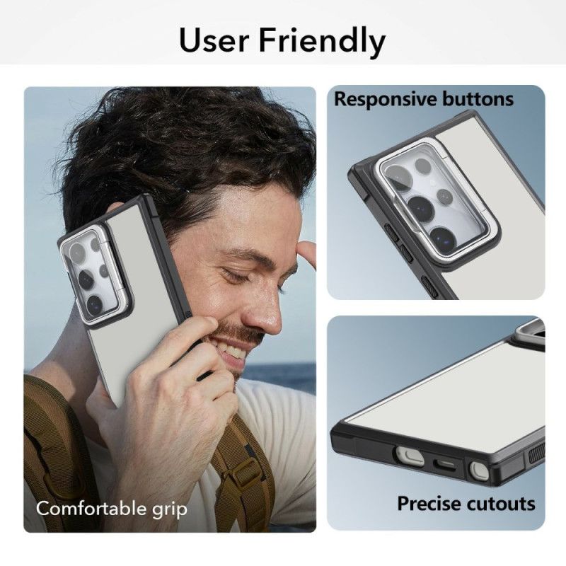 Cover Samsung Galaxy S25 Ultra 5g Linsebeskytter Og Stativ