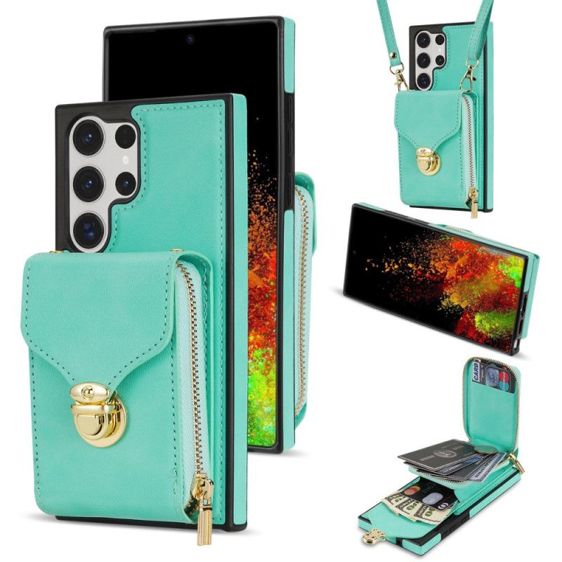 Cover Samsung Galaxy S25 Ultra 5g Lynlås- Og Skulderpung