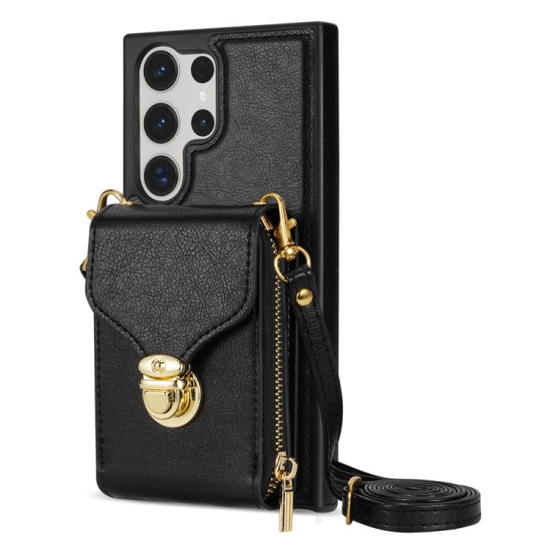 Cover Samsung Galaxy S25 Ultra 5g Lynlås- Og Skulderpung