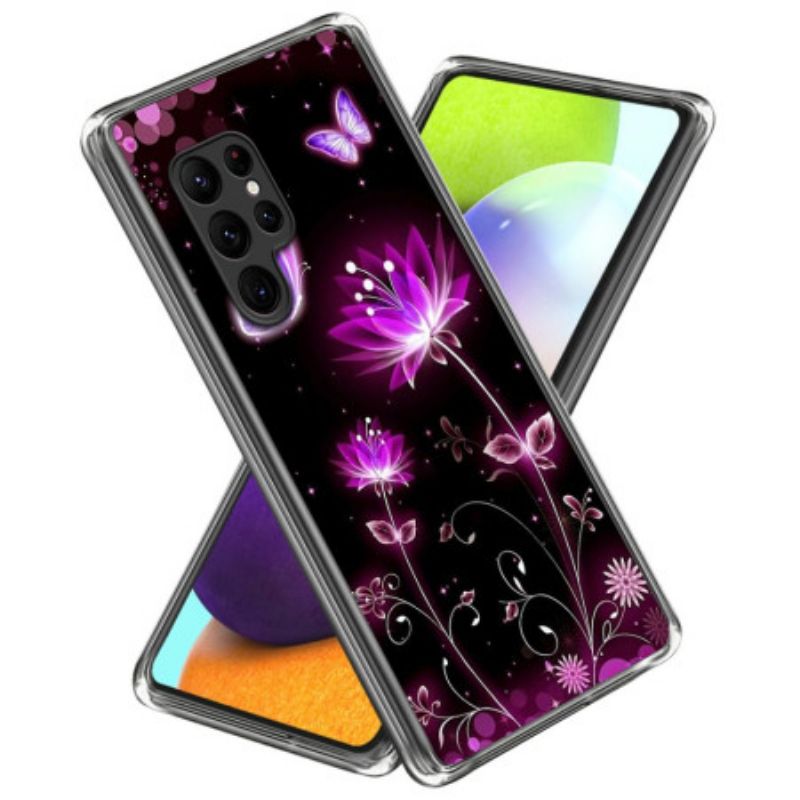 Cover Samsung Galaxy S25 Ultra 5g Lyserød Lotus