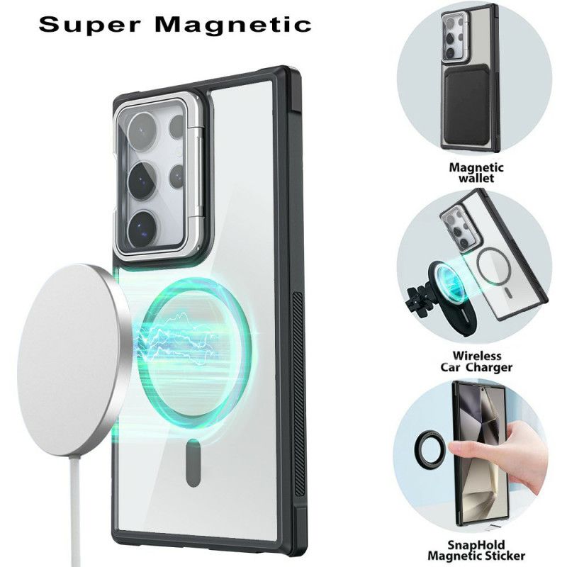 Cover Samsung Galaxy S25 Ultra 5g Magsafe-kompatibel Med Indbygget Stativ