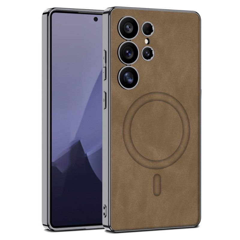 Cover Samsung Galaxy S25 Ultra 5g Mat Kunstlæder Kompatibel Med Magsafe