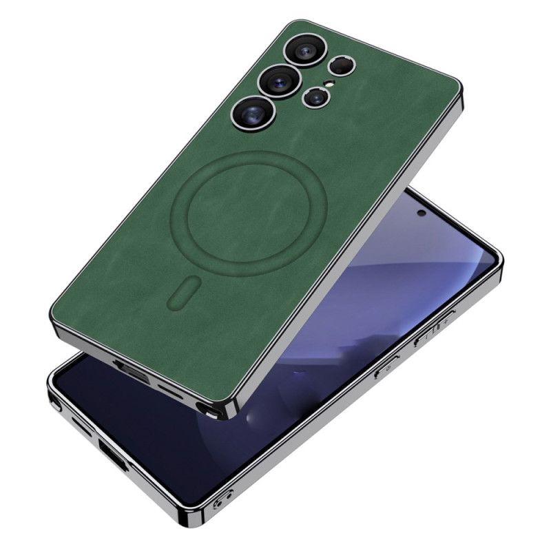 Cover Samsung Galaxy S25 Ultra 5g Mat Kunstlæder Kompatibel Med Magsafe