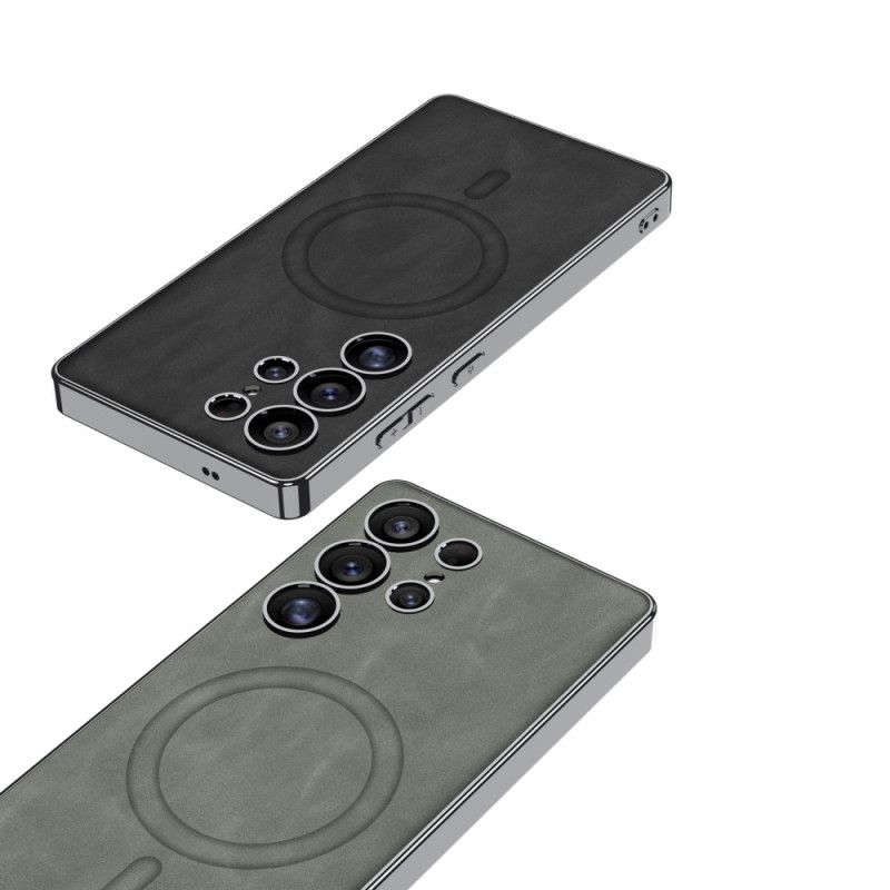 Cover Samsung Galaxy S25 Ultra 5g Mat Kunstlæder Kompatibel Med Magsafe