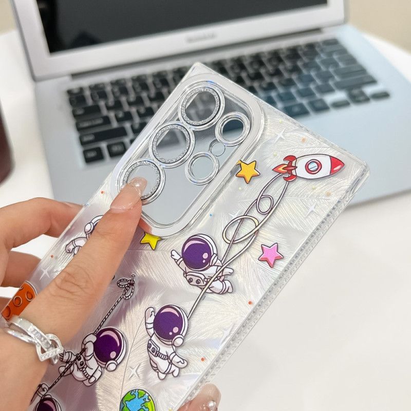 Cover Samsung Galaxy S25 Ultra 5g Mønster Med Linsebeskytter