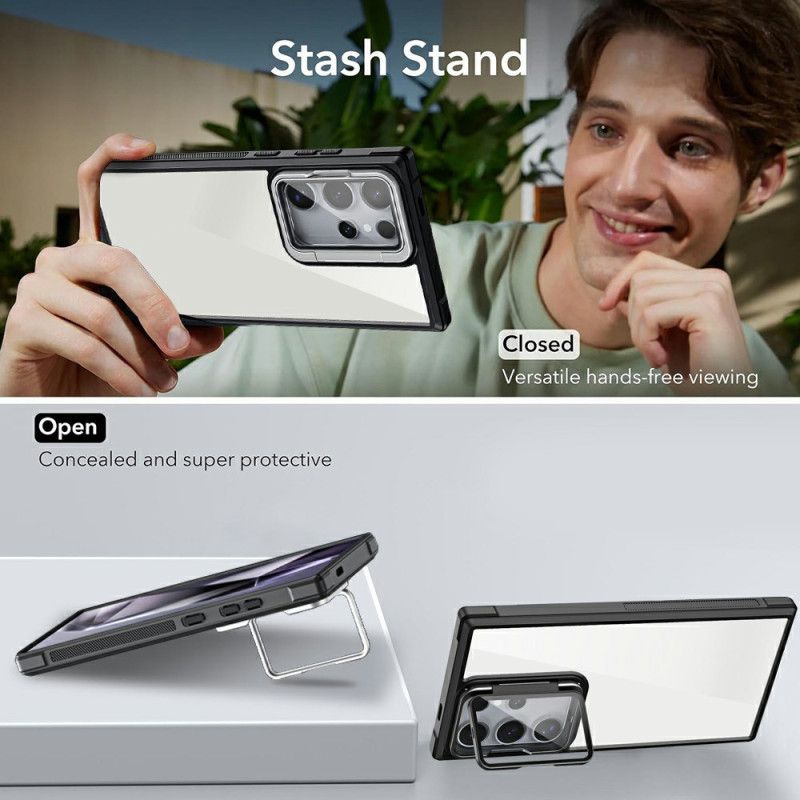 Cover Samsung Galaxy S25 Ultra 5g Robust Med Indbygget Stativ
