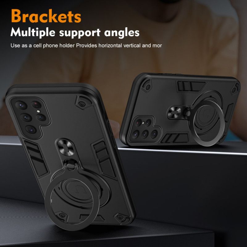 Cover Samsung Galaxy S25 Ultra 5g Roterende Stativ Og Stødsikker Beskyttelse