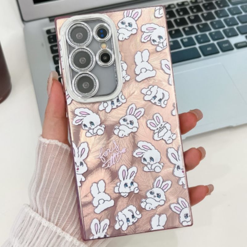 Cover Samsung Galaxy S25 Ultra 5g Sjove Kaniner Med Linsebeskytter