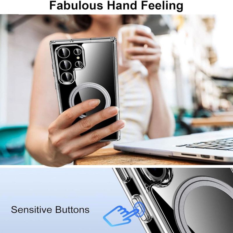 Cover Samsung Galaxy S25 Ultra 5g Telefon Etui Beskyttelsesetui Kompatibel Med Magsafe