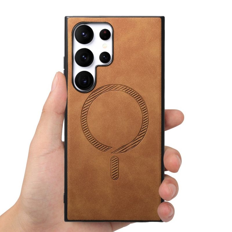 Cover Samsung Galaxy S25 Ultra 5g Telefon Etui Kompatibel Med Vintage Magsafe