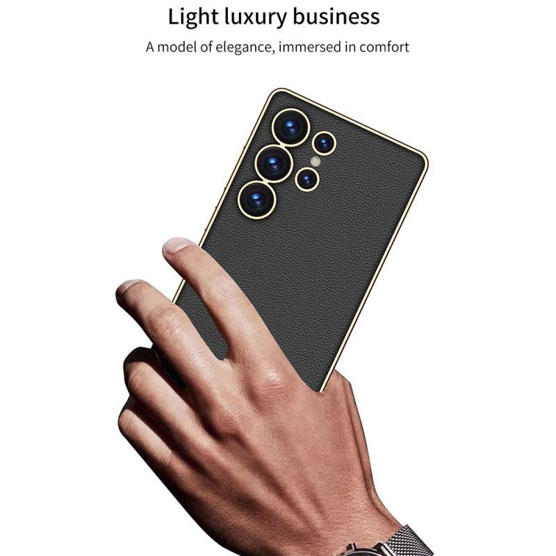 Cover Samsung Galaxy S25 Ultra 5g Telefon Etui Lædereffekt-serien