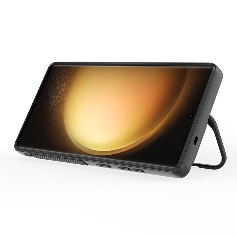 Cover Samsung Galaxy S25 Ultra 5g Telefon Etui Magsafe-kompatibel Bølget Design Med Stativ