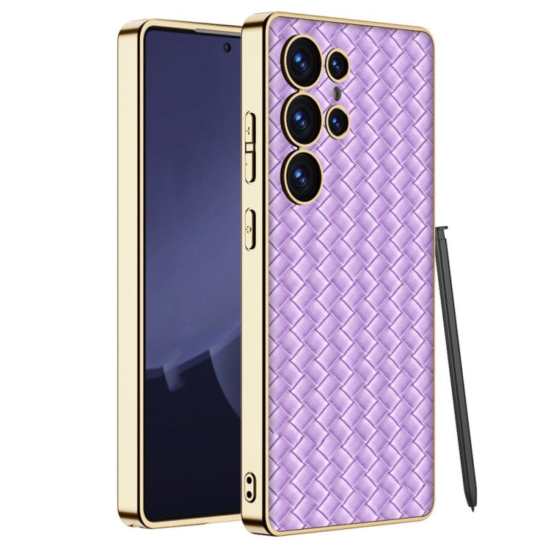 Cover Samsung Galaxy S25 Ultra 5g Telefon Etui Vævet Tekstur