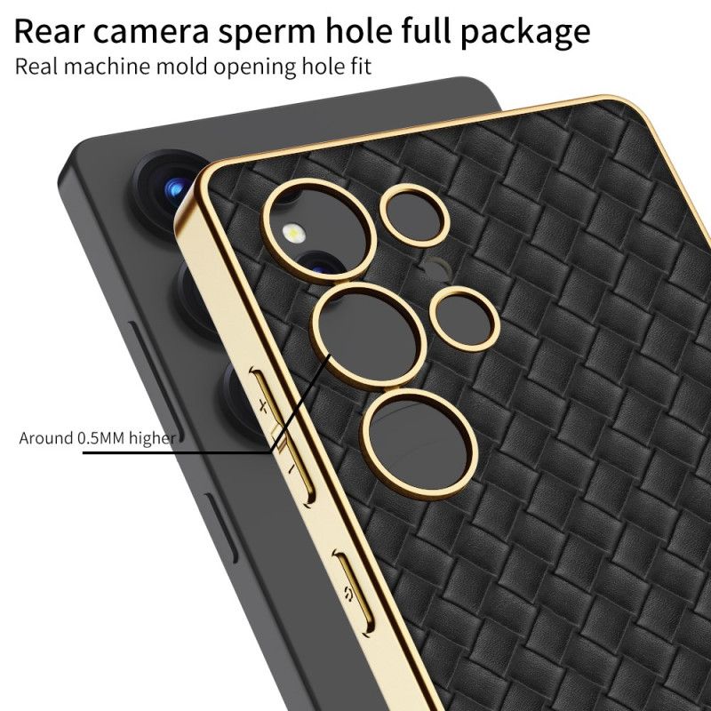 Cover Samsung Galaxy S25 Ultra 5g Telefon Etui Vævet Tekstur