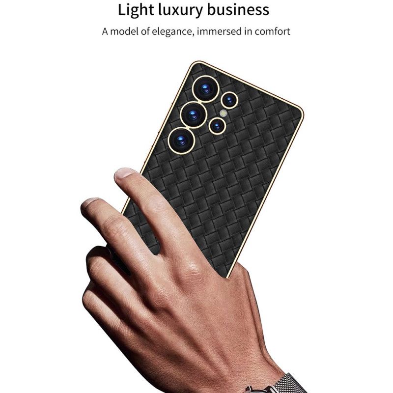 Cover Samsung Galaxy S25 Ultra 5g Telefon Etui Vævet Tekstur