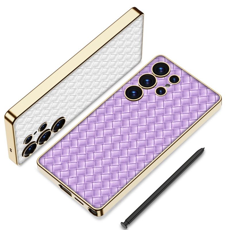 Cover Samsung Galaxy S25 Ultra 5g Telefon Etui Vævet Tekstur