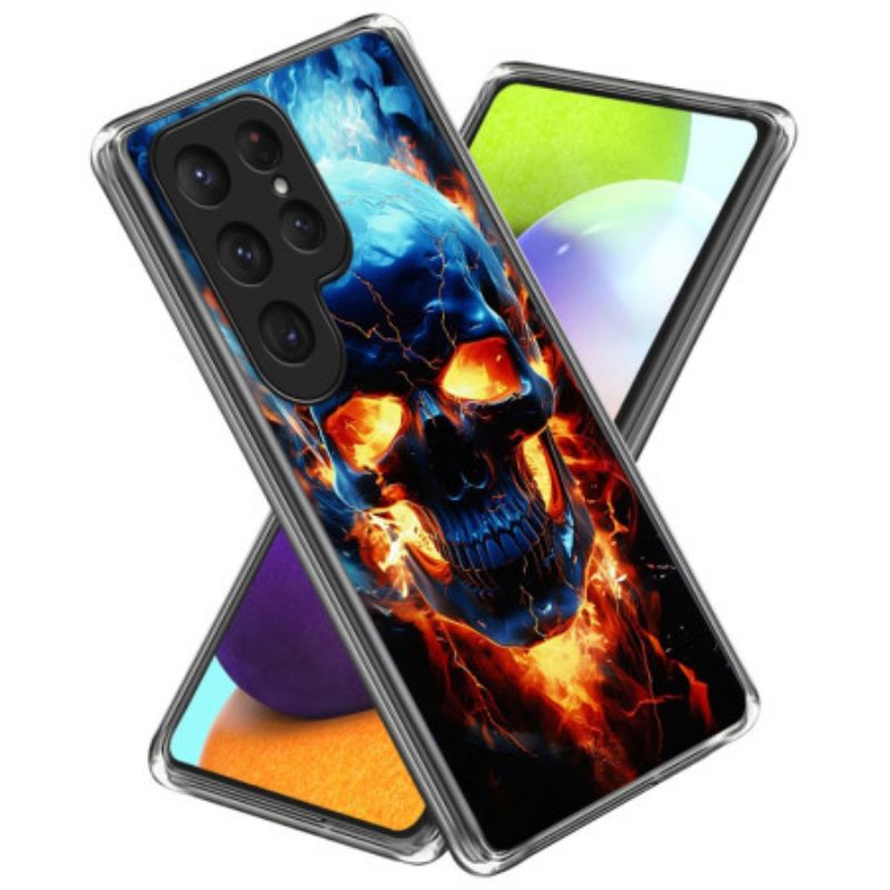 Cover Til Samsung Galaxy S25 Ultra 5g Flammende Kranium