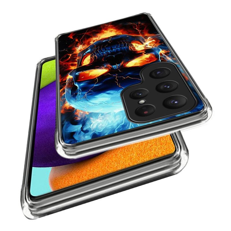 Cover Til Samsung Galaxy S25 Ultra 5g Flammende Kranium