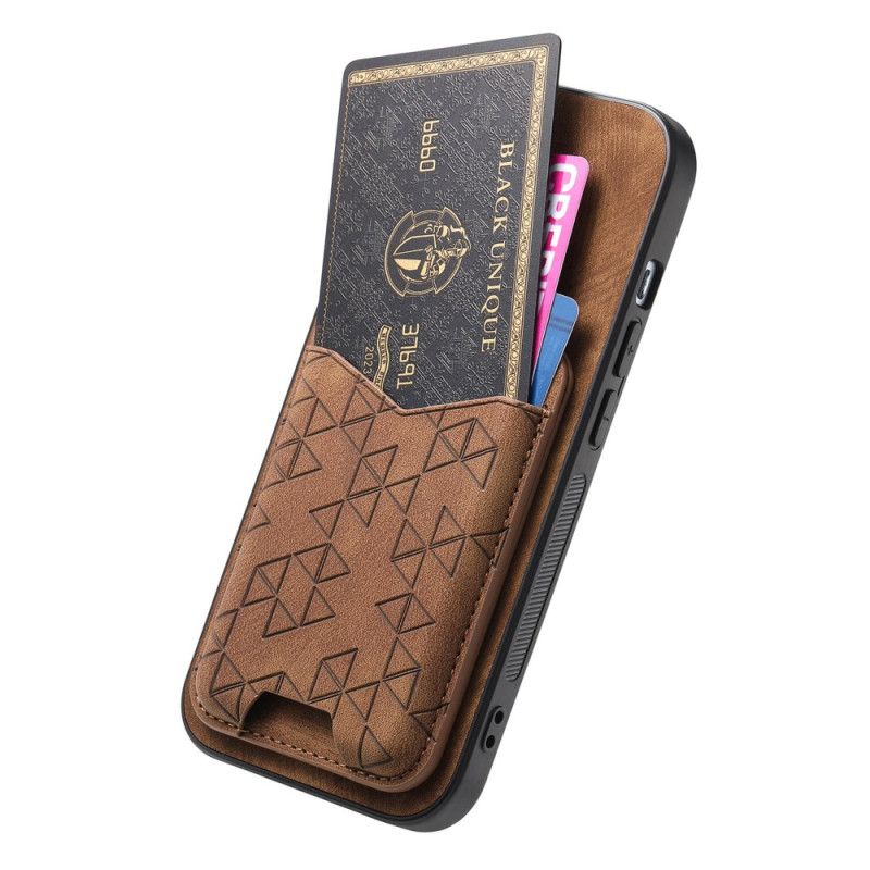 Cover Til Samsung Galaxy S25 Ultra 5g Kortholder Og -stativ Med Trykt Mønster