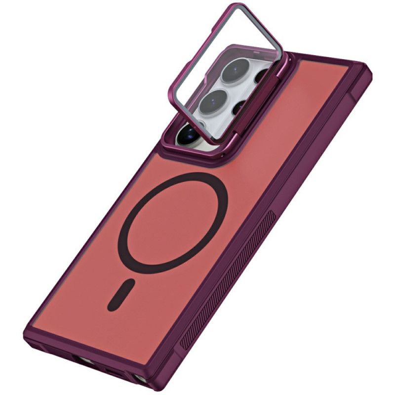 Cover Til Samsung Galaxy S25 Ultra 5g Magsafe-kompatibel Mat Anti-fingeraftryksdesign Med Stativ