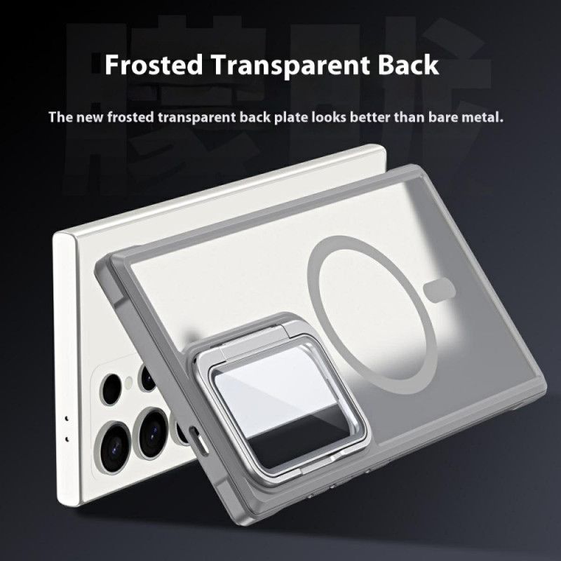 Cover Til Samsung Galaxy S25 Ultra 5g Magsafe-kompatibel Mat Anti-fingeraftryksdesign Med Stativ
