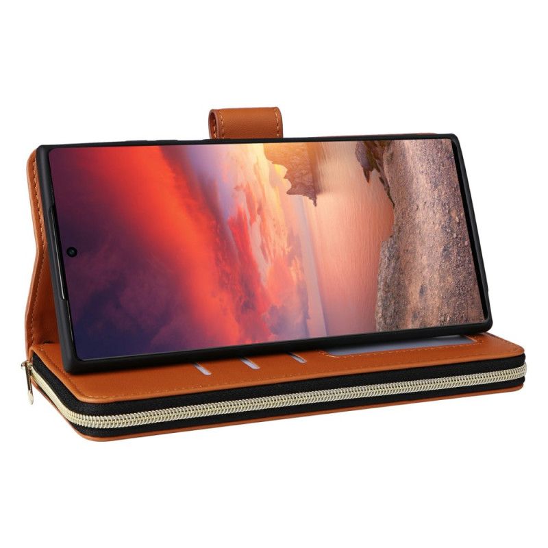 Flip Cover Samsung Galaxy S25 Ultra 5g 9 Kortlommer Med Rem