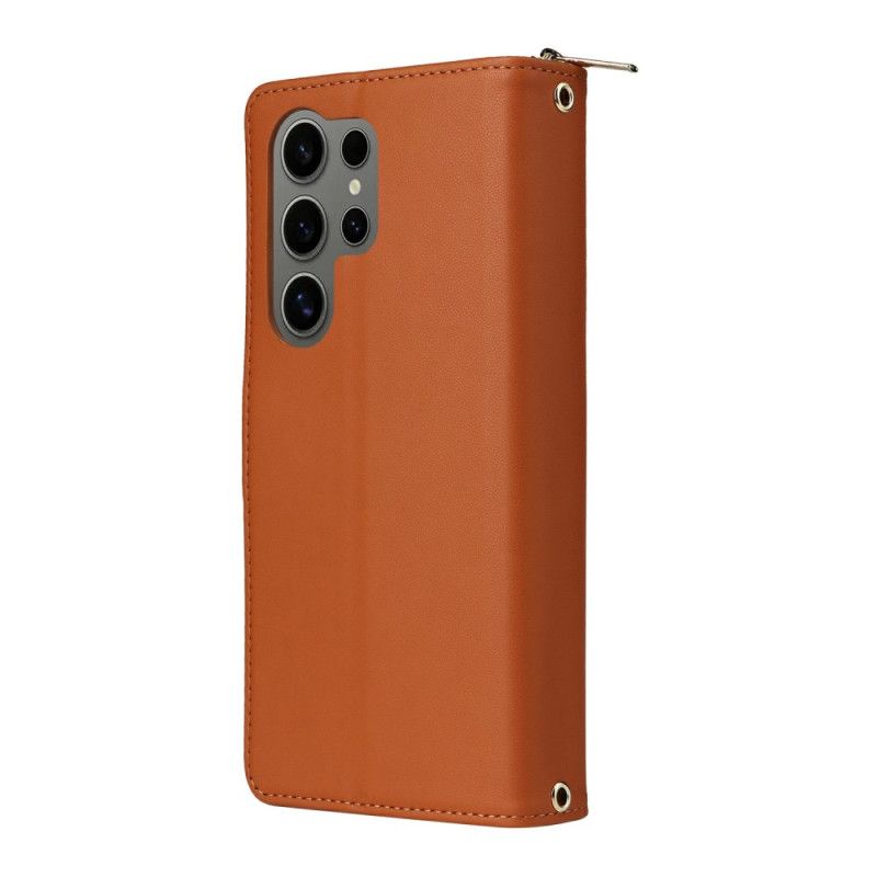 Flip Cover Samsung Galaxy S25 Ultra 5g 9 Kortlommer Med Rem