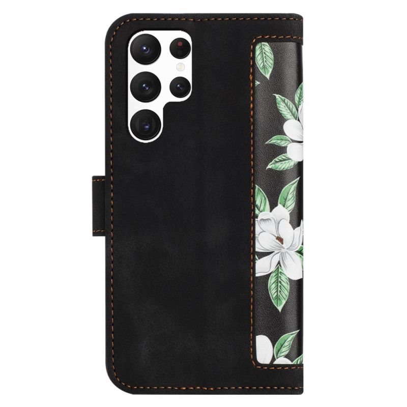 Flip Cover Samsung Galaxy S25 Ultra 5g Blomsterpung