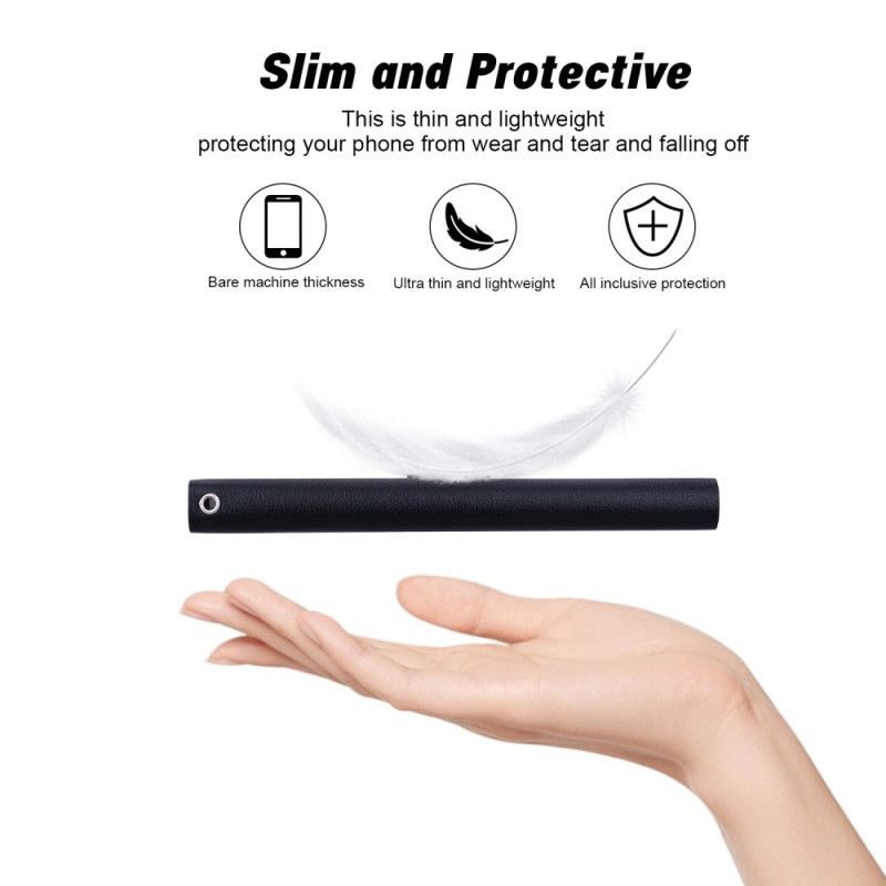 Flip Cover Samsung Galaxy S25 Ultra 5g Ensfarvet Lædereffekt Med Rem