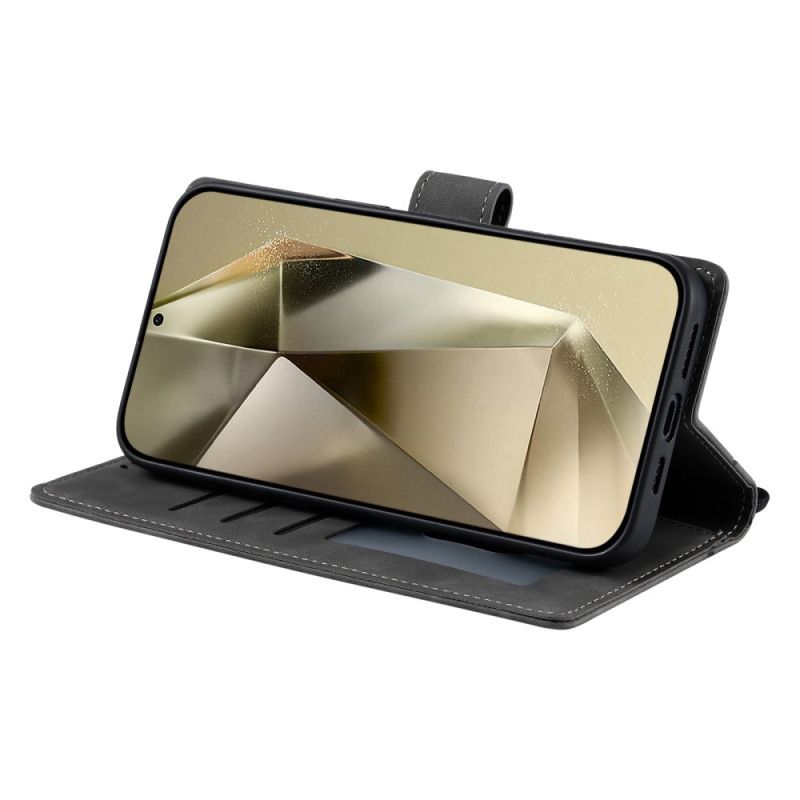 Flip Cover Samsung Galaxy S25 Ultra 5g Mandala Med Ruskindseffekt