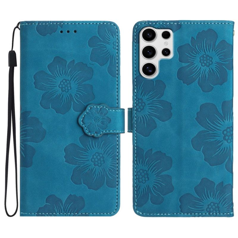 Flip Cover Samsung Galaxy S25 Ultra 5g Raffineret Blomsterprint