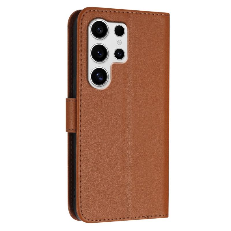 Flip Cover Samsung Galaxy S25 Ultra 5g Trekantet Mønster