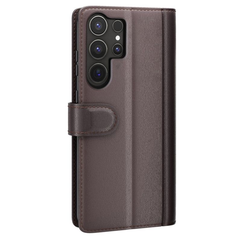 Flip Cover Til Samsung Galaxy S25 Ultra 5g Ægte Læder