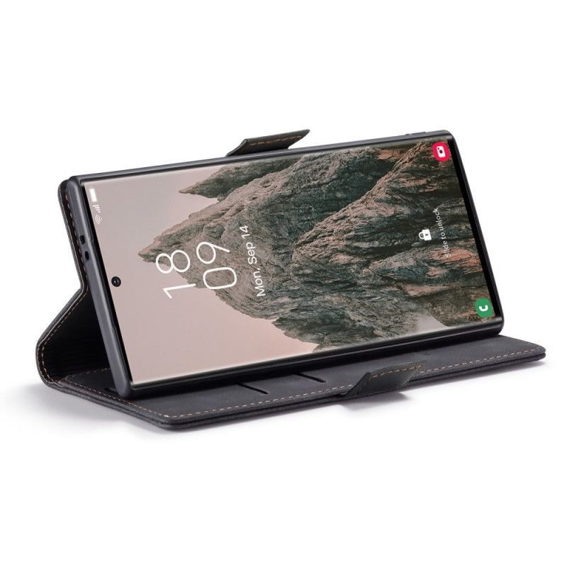 Flip Cover Til Samsung Galaxy S25 Ultra 5g Caseme Med Ruskindseffekt