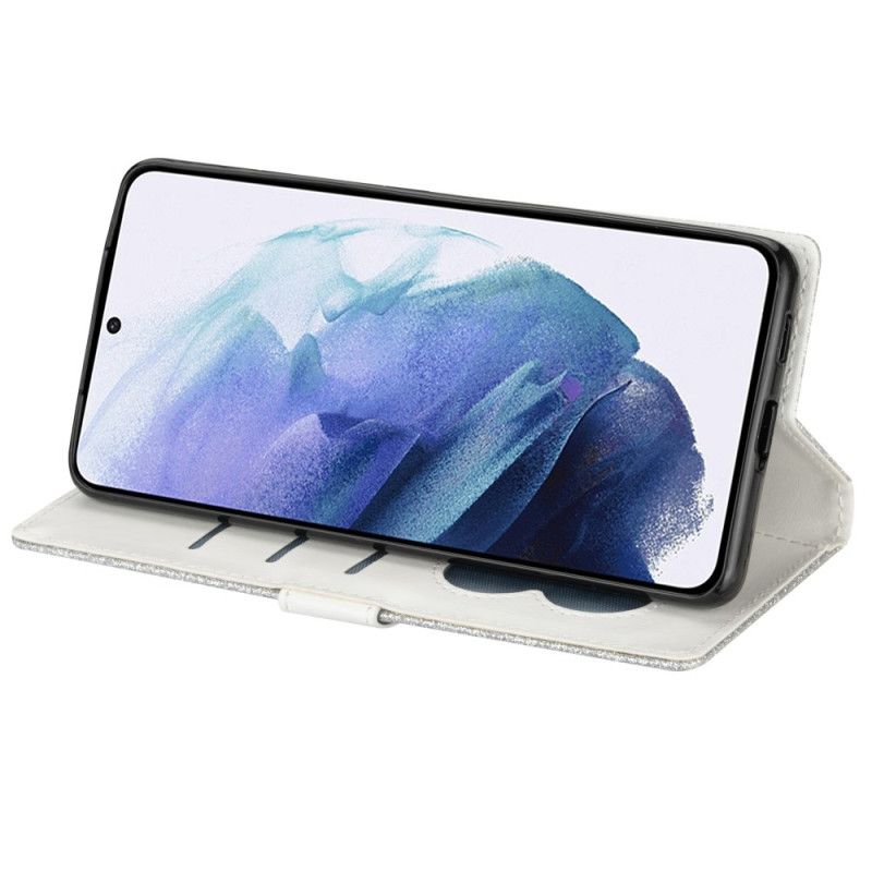 Flip Cover Til Samsung Galaxy S25 Ultra 5g Glitteretui Med Rem