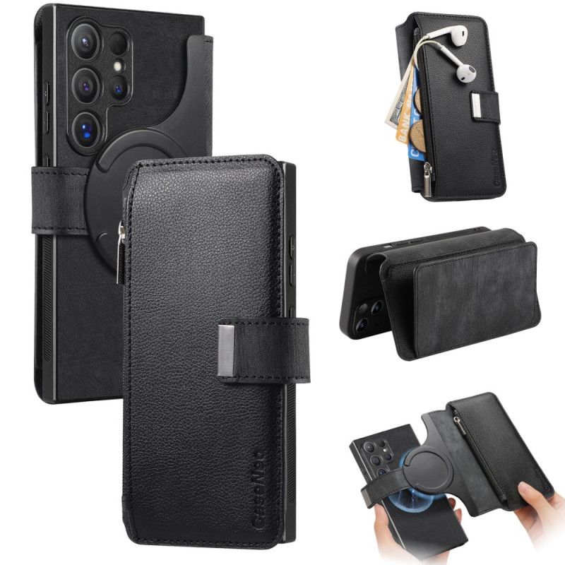 Flip Cover Til Samsung Galaxy S25 Ultra 5g Magnetisk Etui Aftageligt
