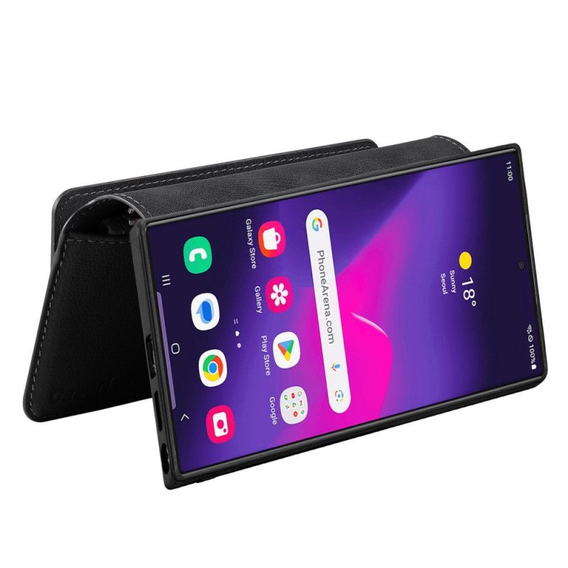 Flip Cover Til Samsung Galaxy S25 Ultra 5g Magnetisk Etui Aftageligt
