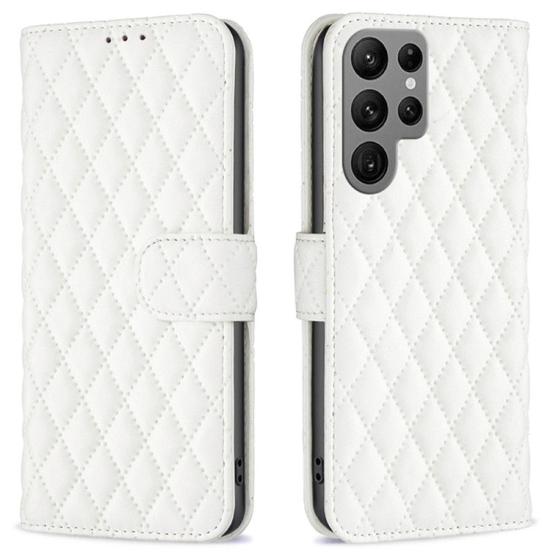 Læder Cover Samsung Galaxy S25 Ultra 5g Quiltet