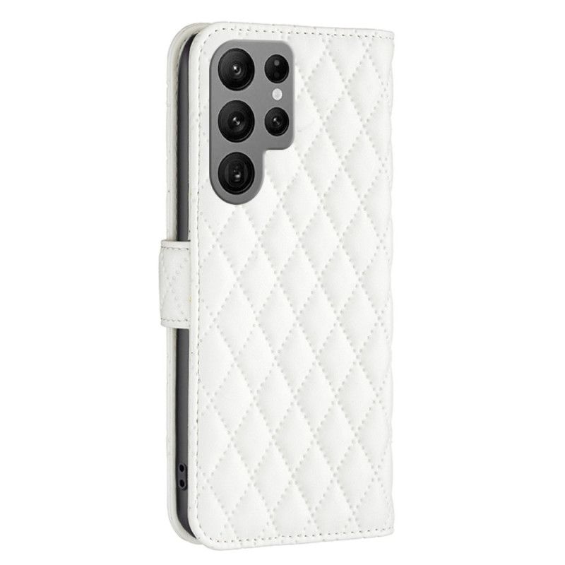 Læder Cover Samsung Galaxy S25 Ultra 5g Quiltet