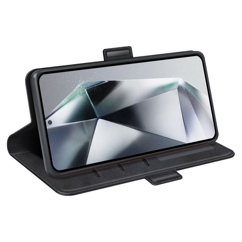 Læder Cover Samsung Galaxy S25 Ultra 5g Telefon Etui Dobbelt Lås