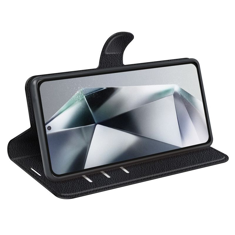 Læder Cover Samsung Galaxy S25 Ultra 5g Telefon Etui Klassisk Litchi-kunstlæder