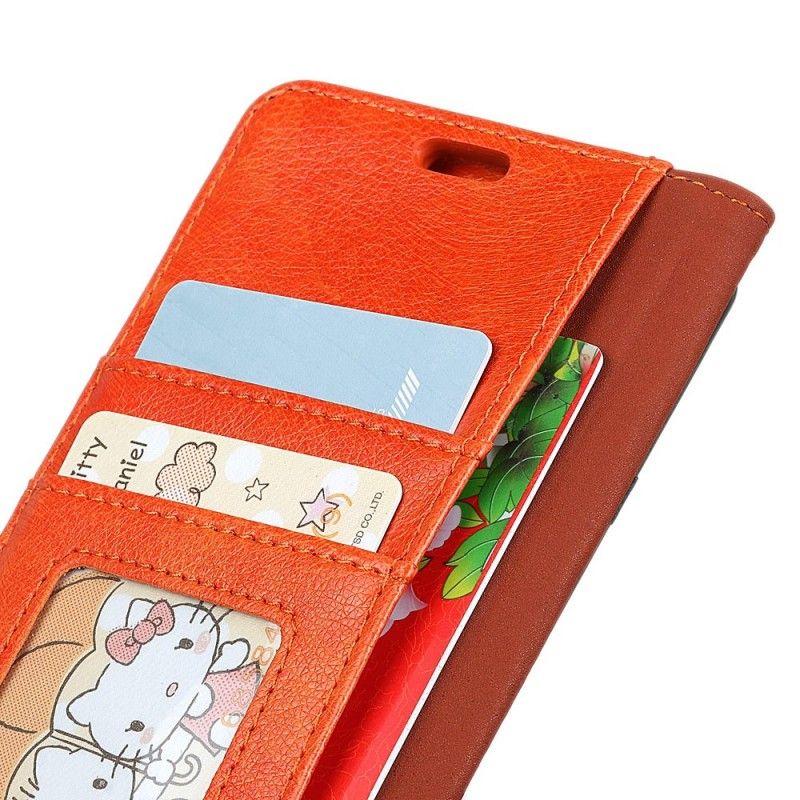 Flip Cover Læder Sony Xperia 10 Skinnende Lædereffekt