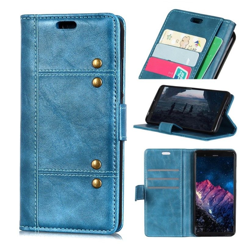 Flip Cover Sony Xperia 10 Mobilcover Antik Lædereffekt